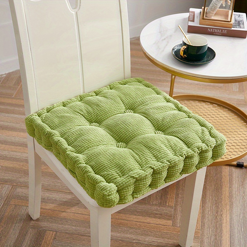 THICK ITALIAN FABRIC Chair Cushion SEAT PADS Tie On Kitchen Garden Dining  SQUARE