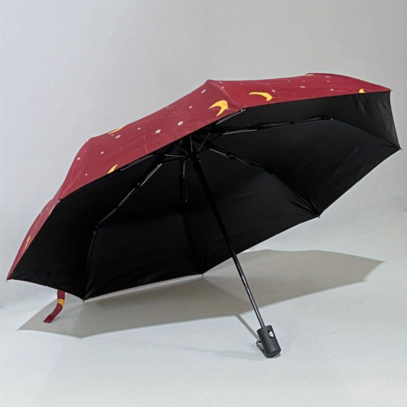 Portable Windproof Travel Umbrella Compact Lightweight Automatic Umbrella