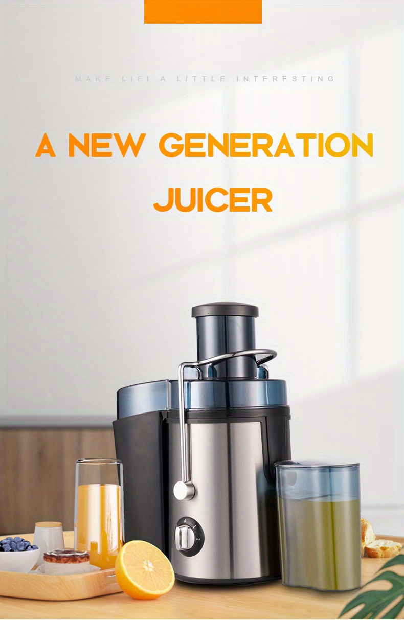 800W Electric Juicer Fruit Vegetable Blender Juice Extractor Citrus Machine  New