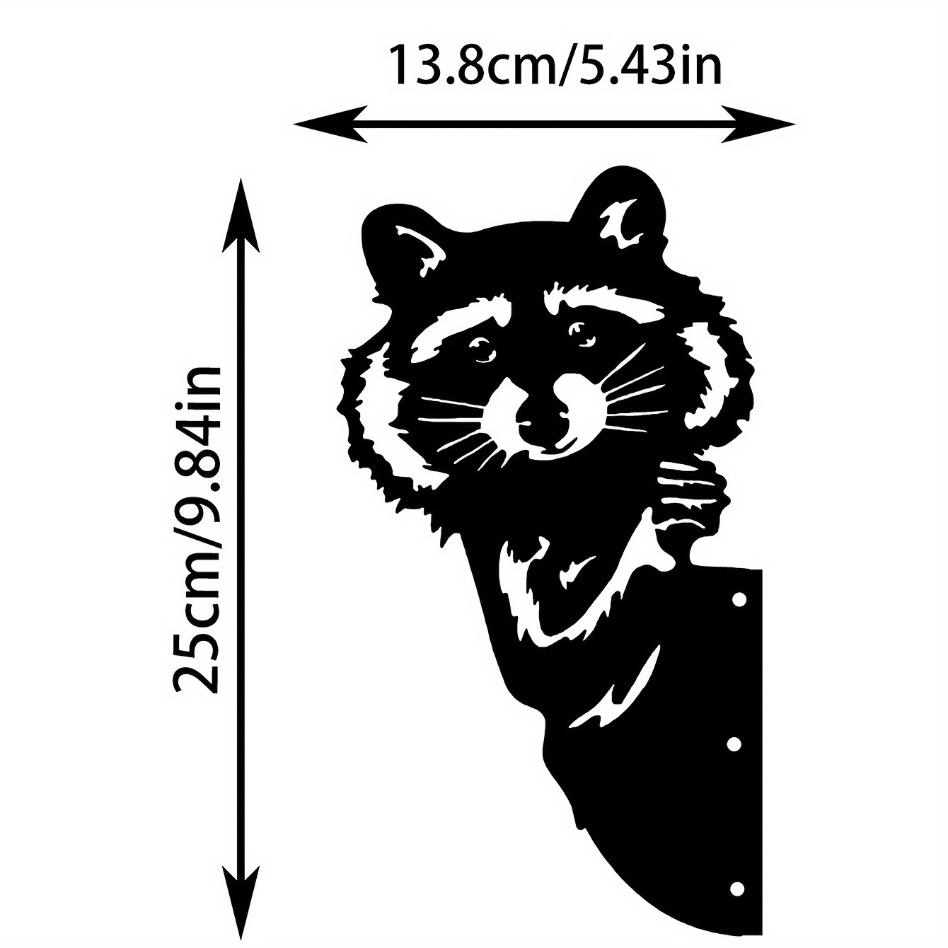 Cute Raccoon Silhouette Metal Wall Art Home Garden Yard - Temu Norway