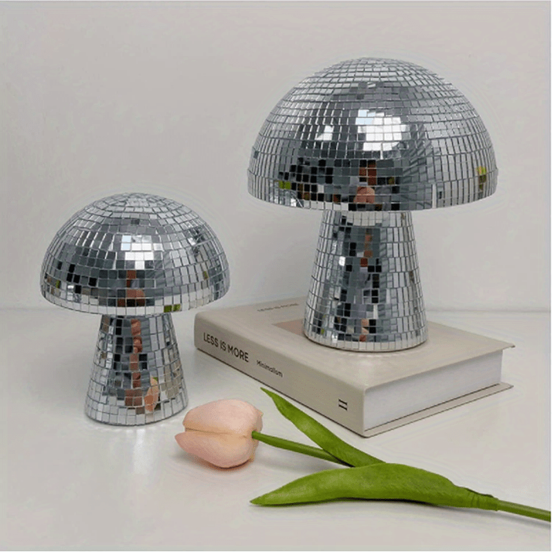 1pc Boule Disco Champignon Pour Décorations Pour La Maison, Fête