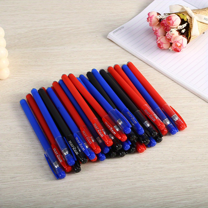 Set Penne Gel 10 Pezzi Penna Neutra Scrittura Fluida Fastdry 0,5 Mm Nero  Blu Colore Rosso Ricarica Sostituibile Forniture Cancelleria Scuola, Migliori Offerte Giornaliere Oggi