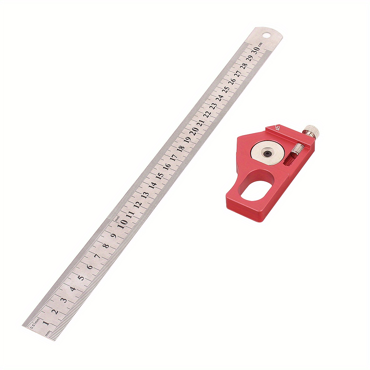 Carpenter Square 7 Inch 45°/90°/180° Measuring Woodworking Square