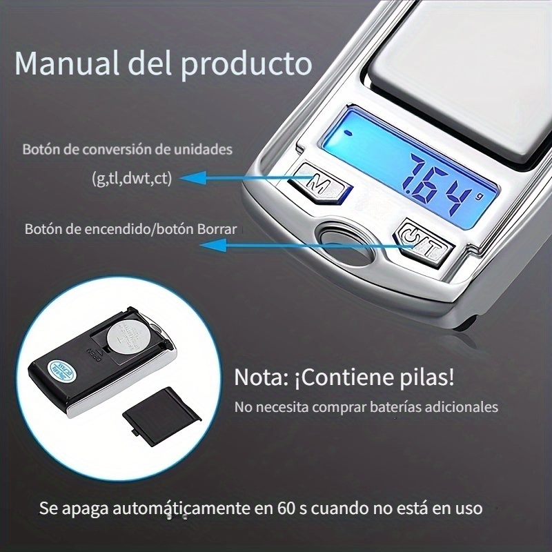 Báscula electrónica de cocina de precisión de alta definición, escala de  alimentos de pantalla grande es un buen ayudante para el pesaje del hogar