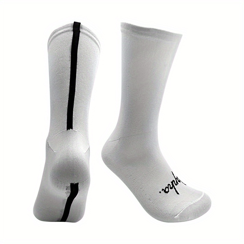Image of New Unisex Mid-calf Cycling Socks For Running, Outdoor Sports, Breathable And Comfortable