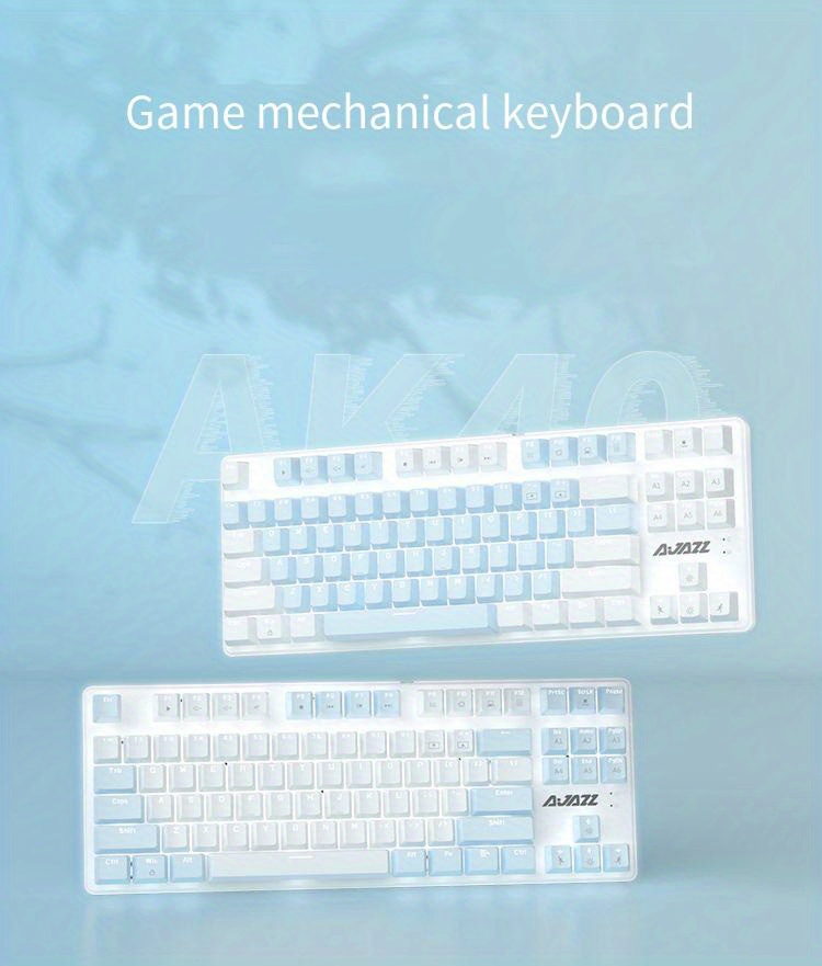 Ak40 Mechanical Gaming Keyboard Ergonomic 87 Key - Temu