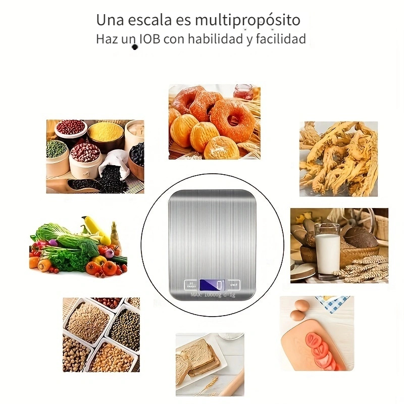 Mini Báscula Cocina Pantalla Lcd Báscula Digital Alimentos - Temu