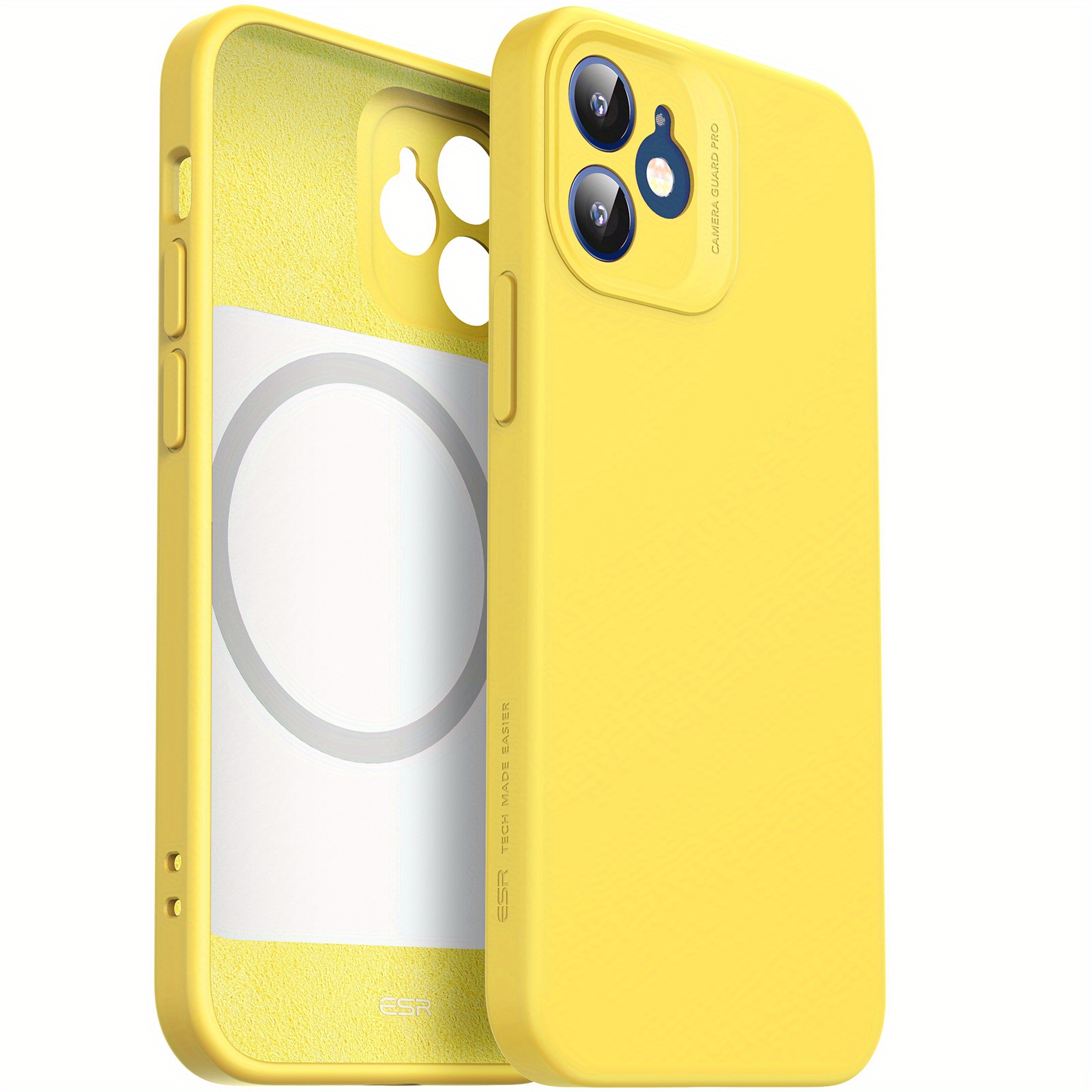 Funda de silicona iPhone 12 Pro (amarillo)