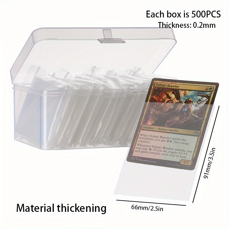 Caja de 3 piezas para cartas, caja de cartas coleccionables para