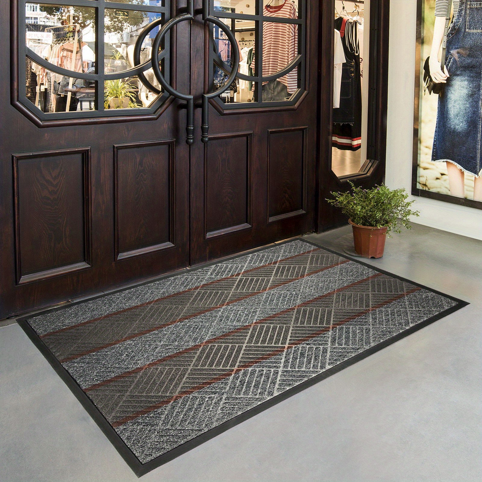 dexi 1 DEXI Large Door Mat Front Indoor Outdoor Doormat,Heavy Duty