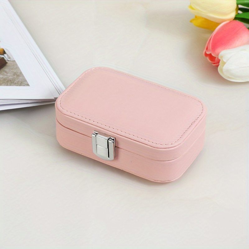 Macaron Leather Travel Jewelry Case