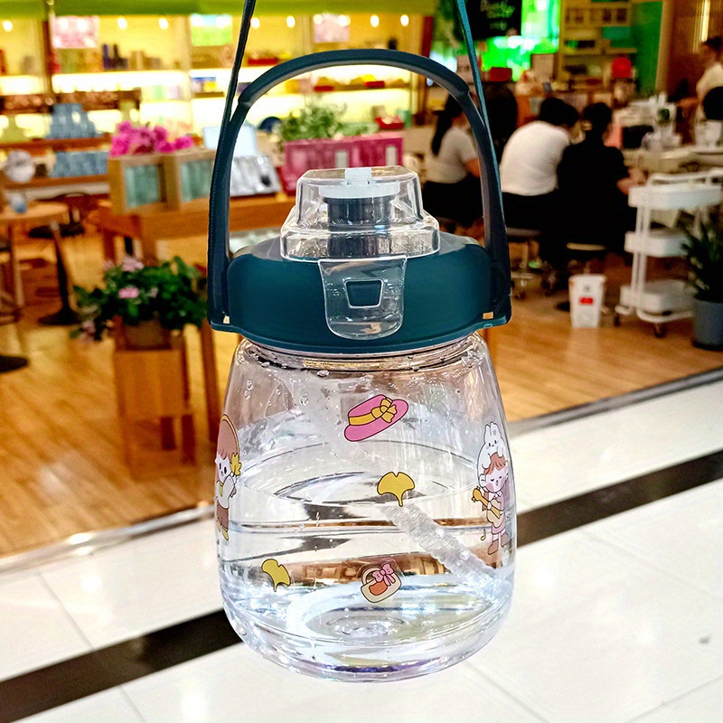 Cute Bear Water Bottle Sippy Cup Summer Large Capacity - Temu