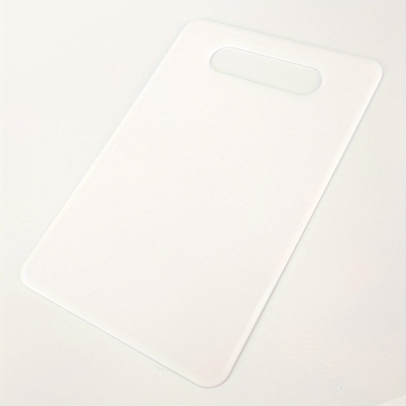 1pc White Plastic Cutting Board For Kitchen