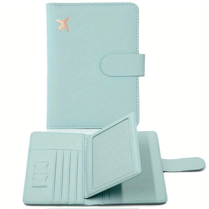 New Passport Holder Card Slots Cute Passport Cover For Women/men Couple,  Waterproof Rfid Blocking Travel Wallet - Temu