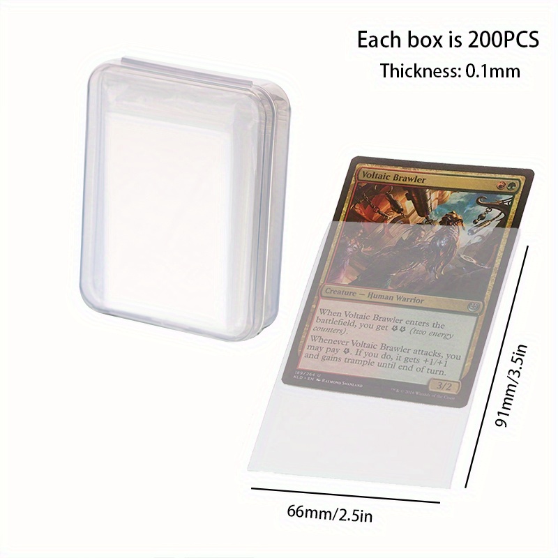 Ultra Pro 100 Pcs Thick Soft Gaming Generic Card Sleeves Ultra Clear Sleeves  Penny Sleeve For Baseball Cards Magic Trading Cards