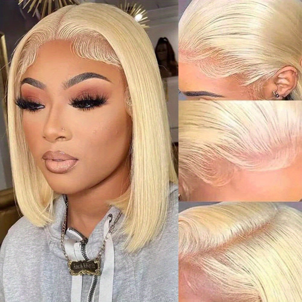 も様 613 613 Pixie Cut Short Hair Brazilian Human Hair Blonde Colour