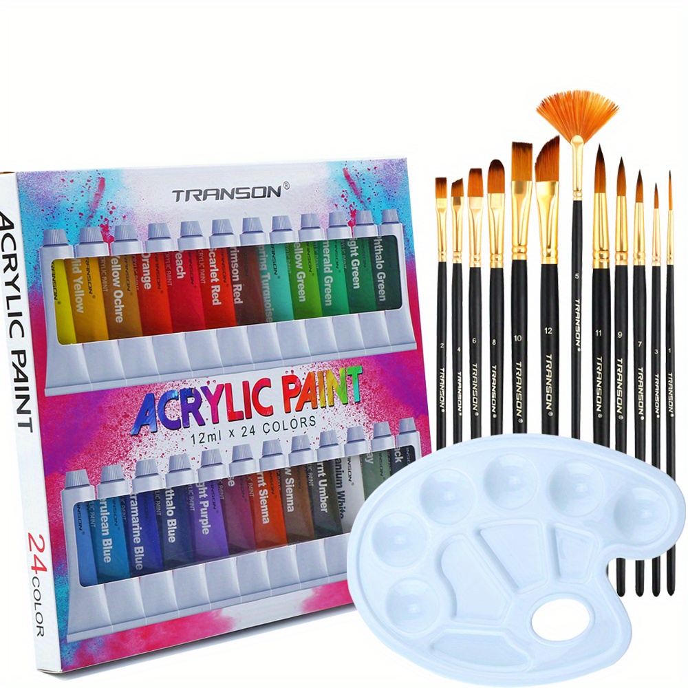 Marie's Professional Acrylic Paint Set, 6/12/24 Colors Craft