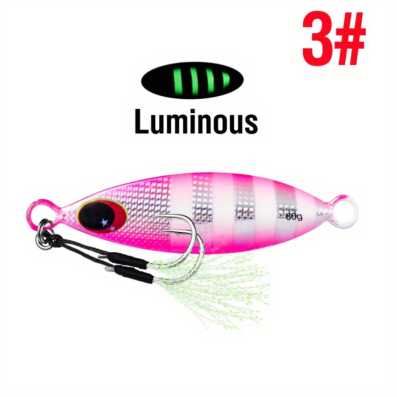 1pc Metal Jig Lure Slow Shore Casting Jigging Lure For Trout