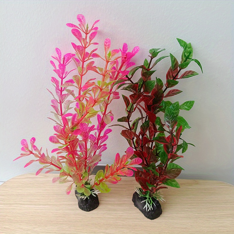 14pcs Aquarium Decorations Artificial Corals Plastic Plants For A