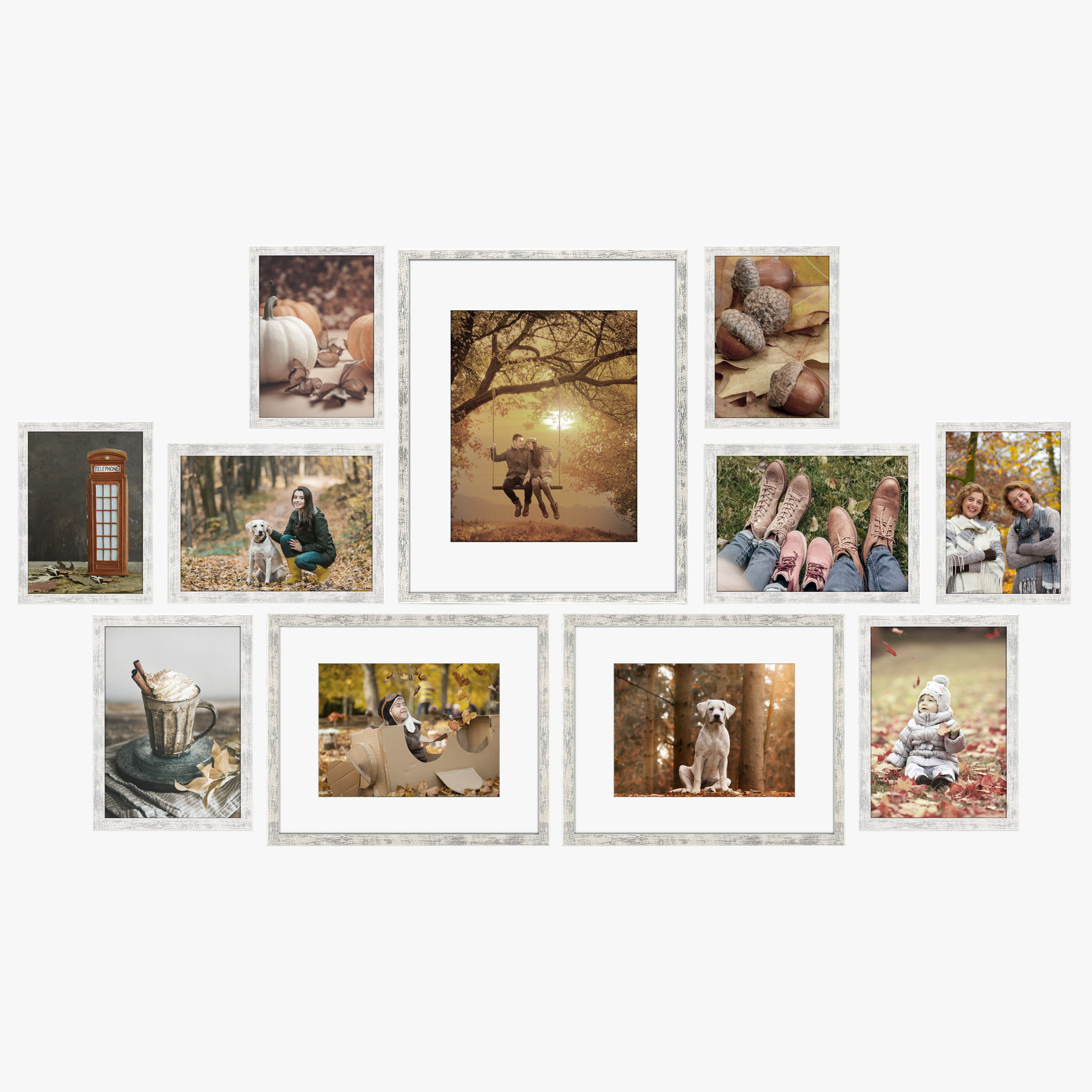 Picture Frames, White Multi Photo Kit, Gallery Wall Decor, Tabletop Display  Horizontal Or Vertical Frame Hanging Mount, For Desk Family Mural Collage  Bundle, Home Decor - Temu