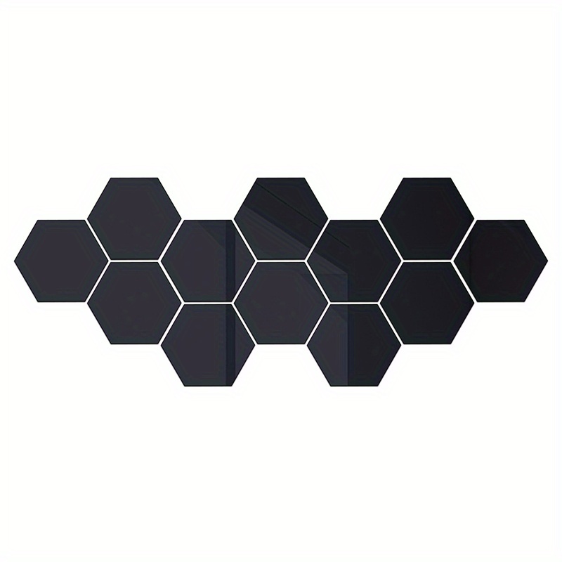 Hexagon Mirror Mosaic Tiles Hexagonal Mirror Pieces for Craft