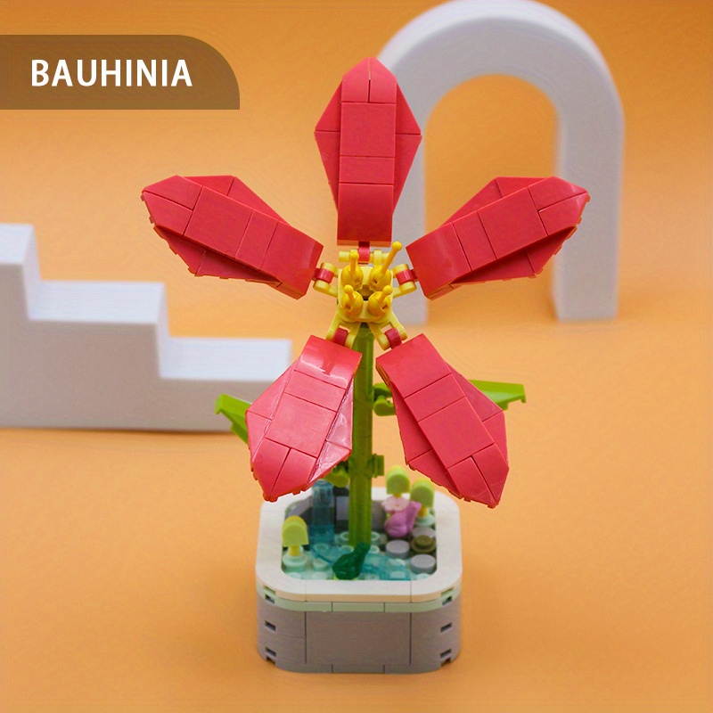 Set di Blocchi da Costruzione a Forma di Fiori, Modello Grande