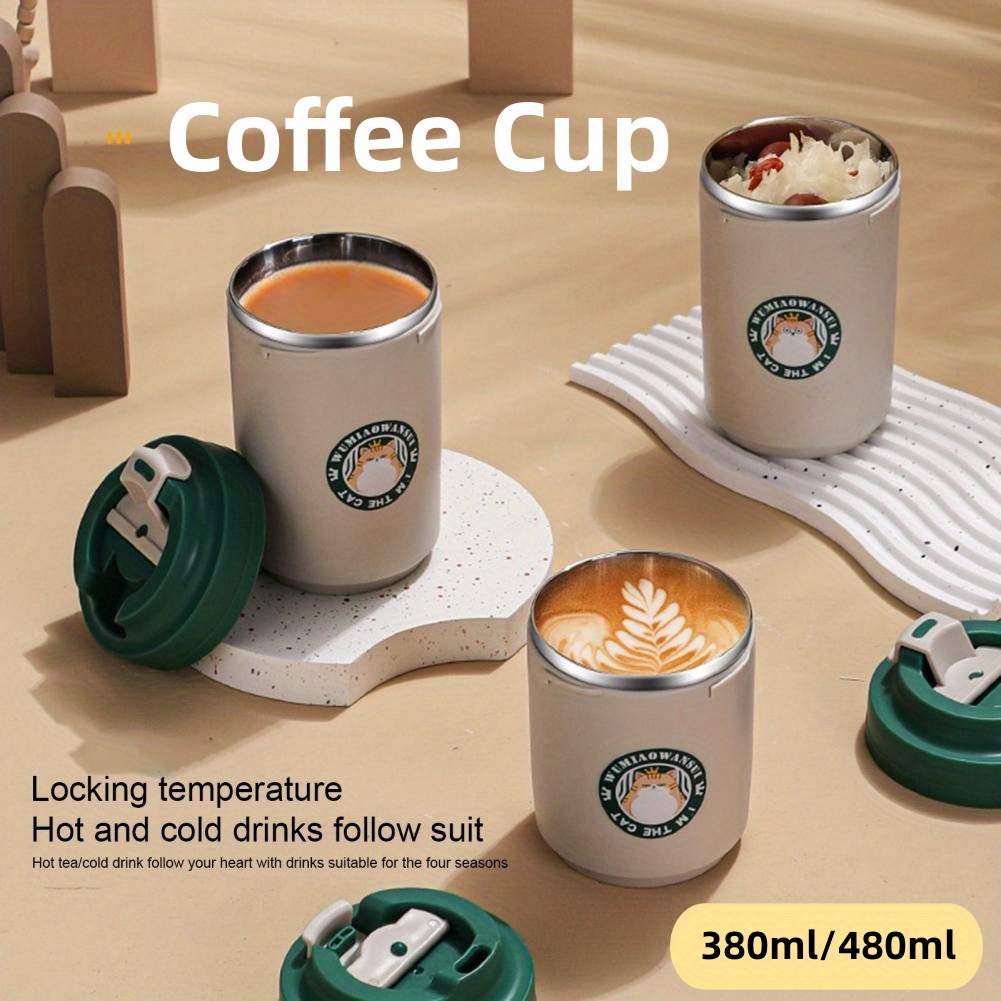 Coffee Cup Portable Metal Drinking Water Mug Drinks Reusable