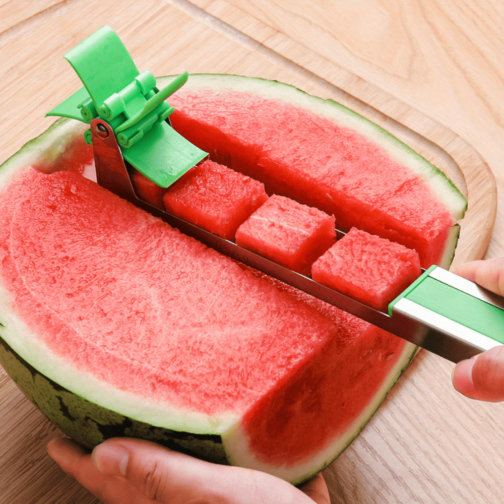 iMounTEK Watermelon Slicer Stainless Steel Watermelon Cubes Windmill Cutter Melon Knife Fruit Tools Kitchen Gadgets