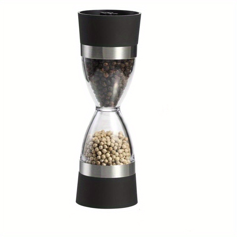 Modern Manual Spice Grinder - 2 in 1 Hourglass Design in Black & Red -  GrinderGo