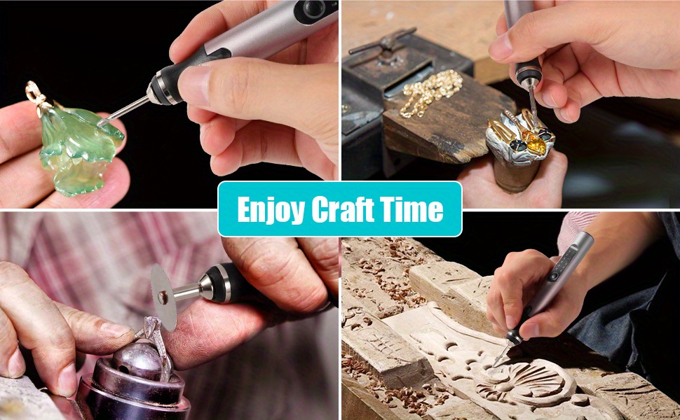 Portable Electric Engraving Carving Pen Kit Glass Metal Wood Engraver  35000r/min