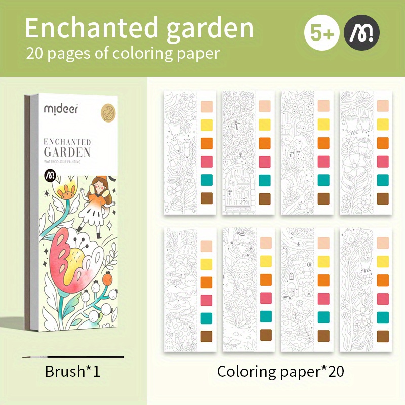 Mideer 6 Colors Diy Kids Draw Books For Kids Pocket Solid - Temu