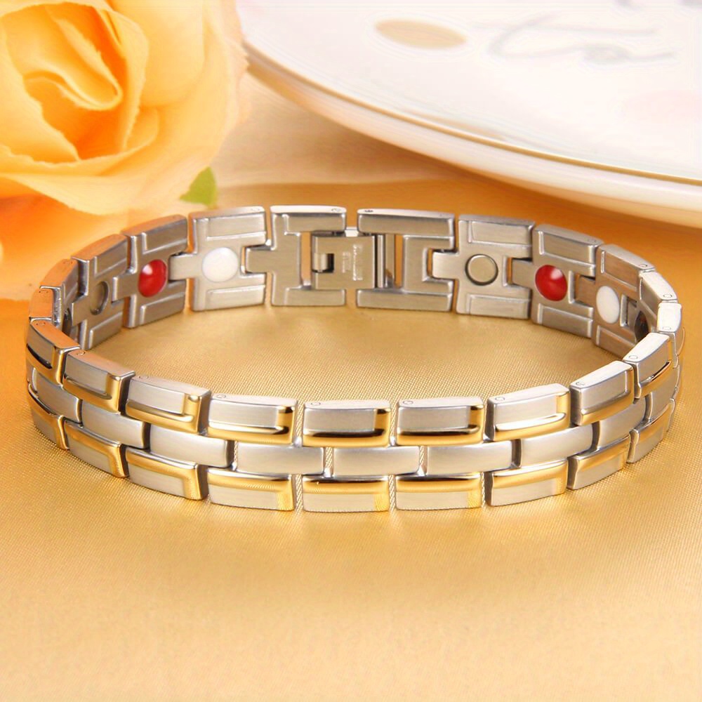 Titanium magnetic hot sale therapy bracelet