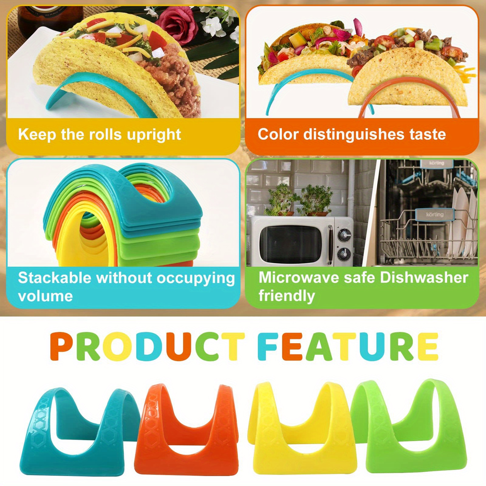 Taco Holder, Tortilla Roll Plastic Tortilla Holder, Muffin Holder Corn Roll  Holder, Kitchen Tools, Kitchen Accessories, Kitchen Gadgets - Temu