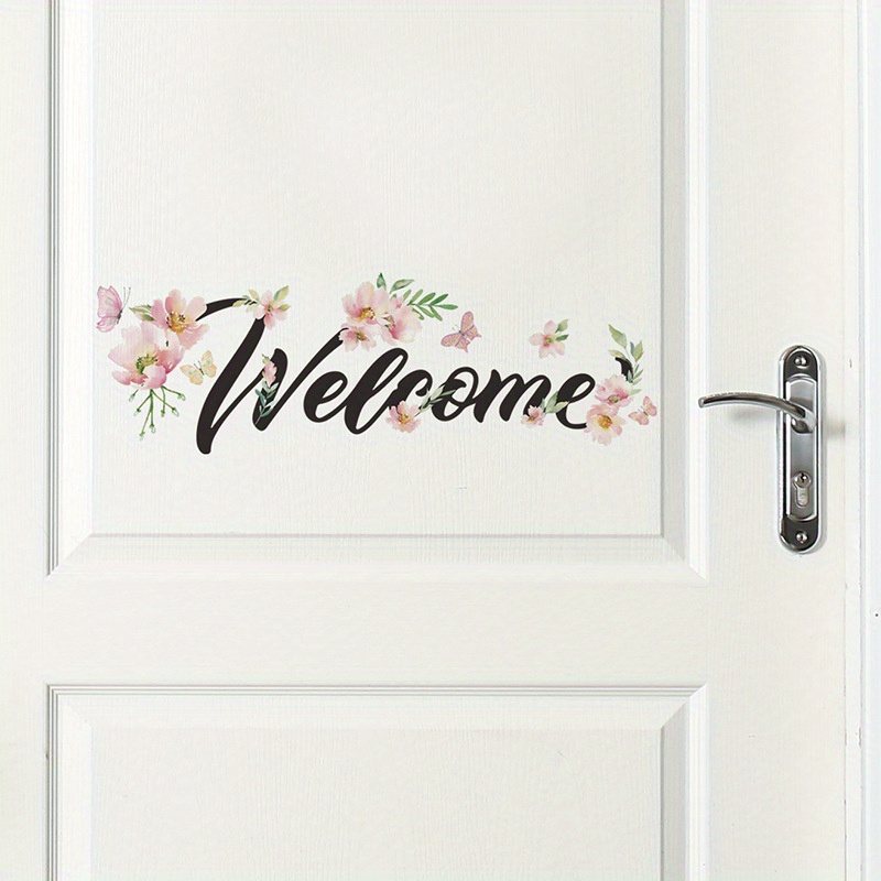 welcome slogan wall door sticker bedroom living room door - Temu Australia