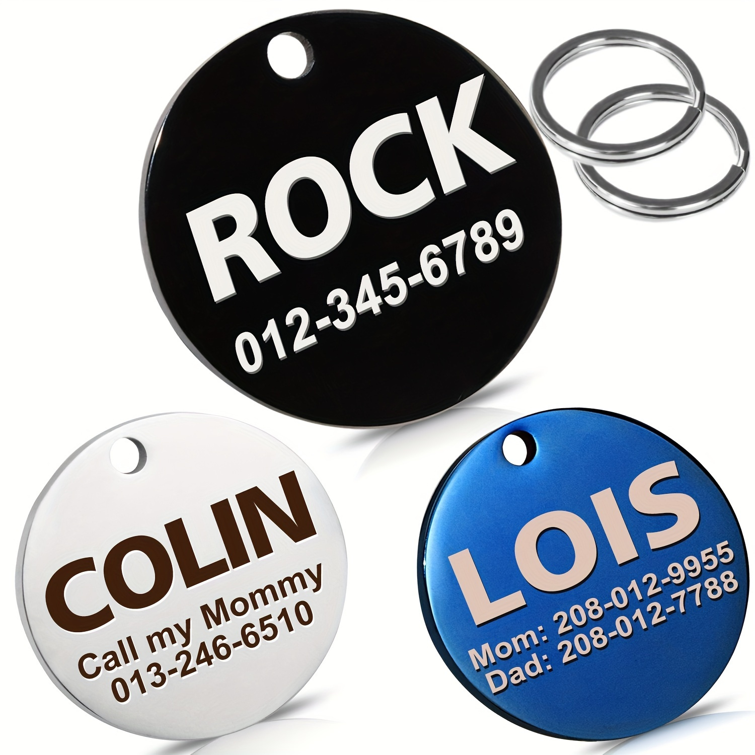 Personalized Dog Name Tags Custom Engraved ! Temu Canada