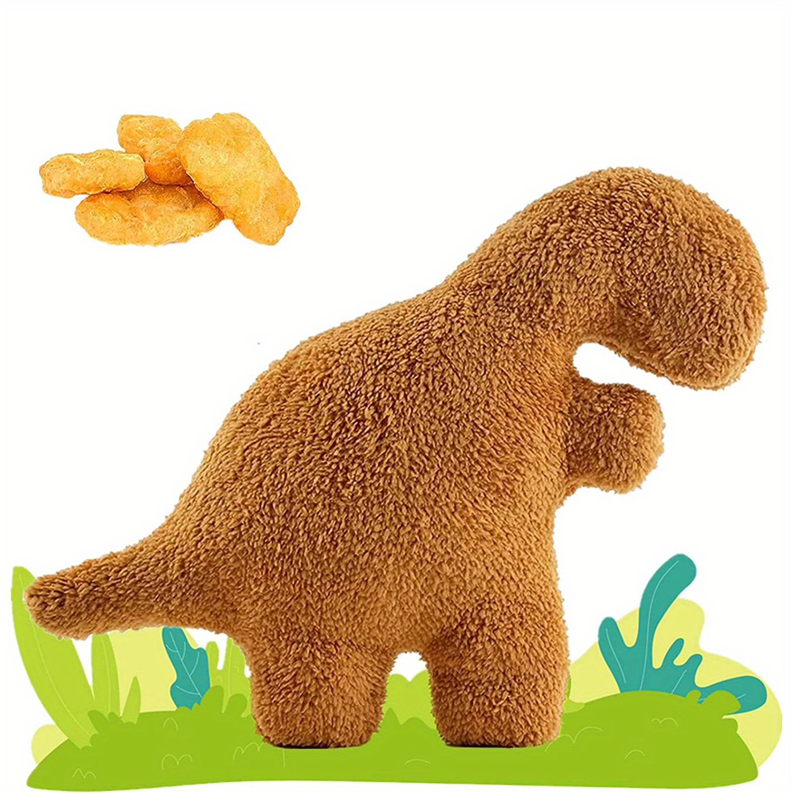 1 Peça, Dino Nugget Plush, 19In/48,26cm Dino Nugget Pillow Stuffed Toy, Dino  Chicken Nuggets Travesseiros Presentes Para Crianças Adultos Namorada  Decorações De Natal, Jogos Educativos Engraçados, Presentes De Festa,  Presentes Infantis, Presentes