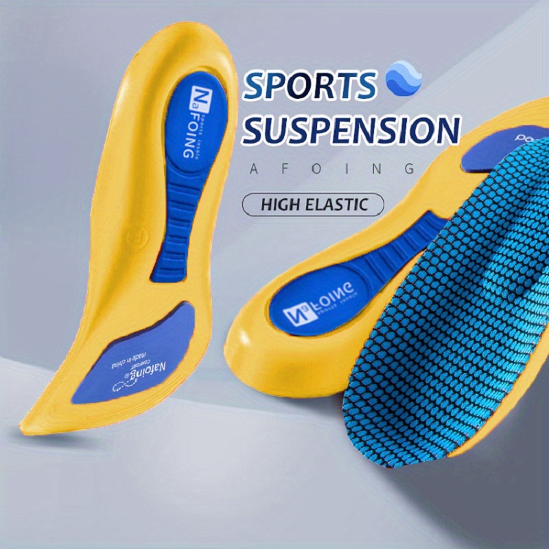 4D Soft Insole, Flat Support Full Pad, Elastic Massage Insole For Men