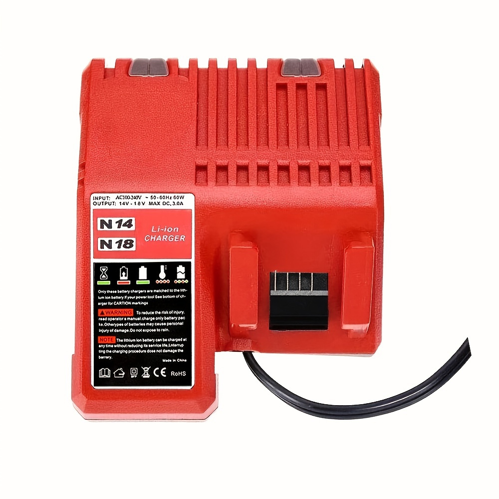  for M18 Battery Charger, 4-Ports Battery Charger Station  Compatible with Milwaukee 18v Lithium Ion Battery and Milwaukee Tools  48-11-1850 48-11-1840 48-11-1815 48-11-1828 Milwaukee Charger : Tools &  Home Improvement
