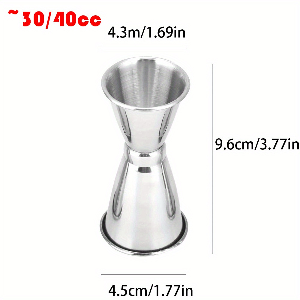 1pc Cocktail Shaker, Double Cocktail Measuring Cup, Stainless Steel Measuring  Cup, Peg Measurer/Bar Tool Jigger, Double Drink Measuring Tool, Kitchen  Gadgets