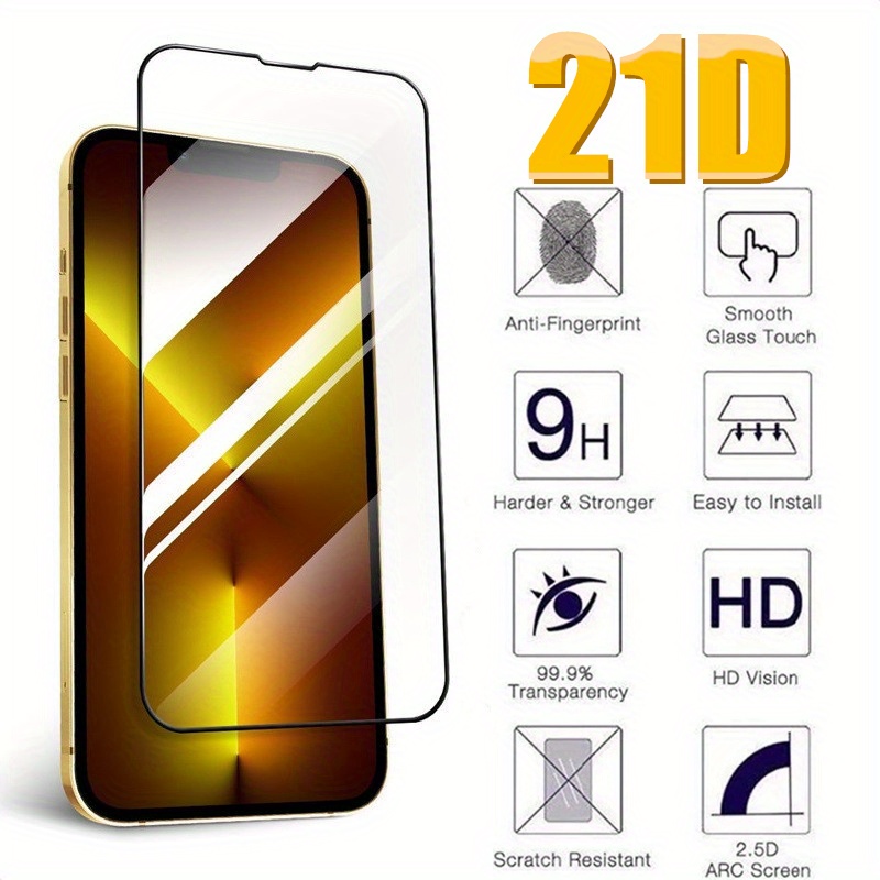 Para iPhone 11 / XR Película de vidrio templado de pantalla completa de  arco grande de aluminio