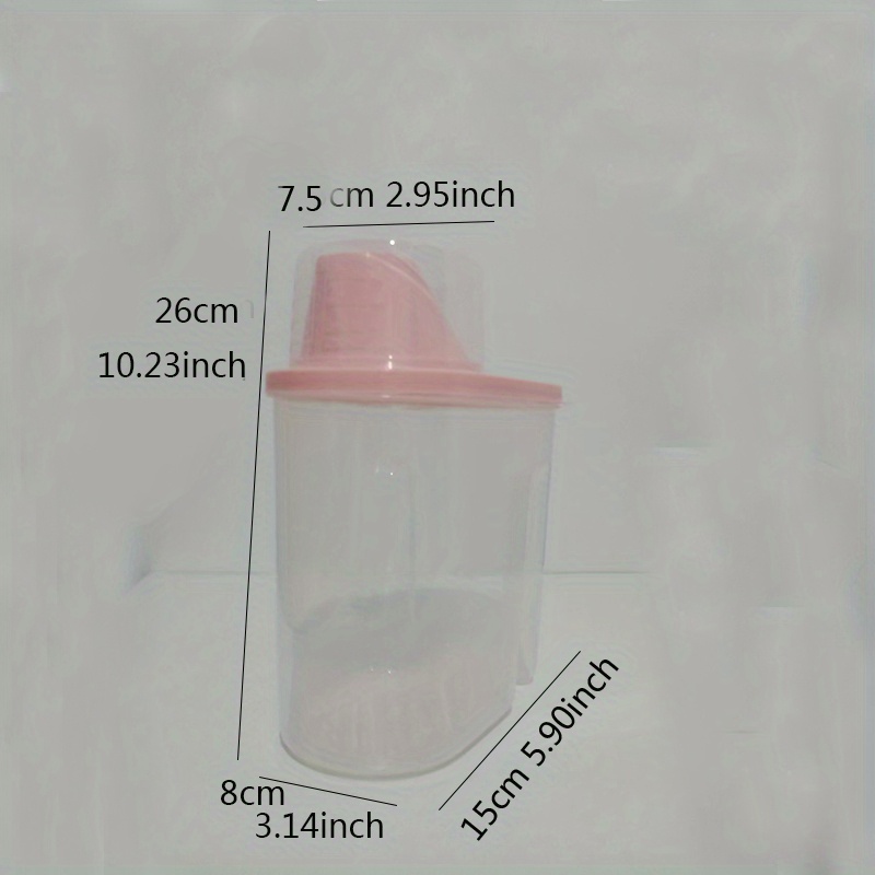 Transparent Plastic Rice Bucket Food Storage Jars