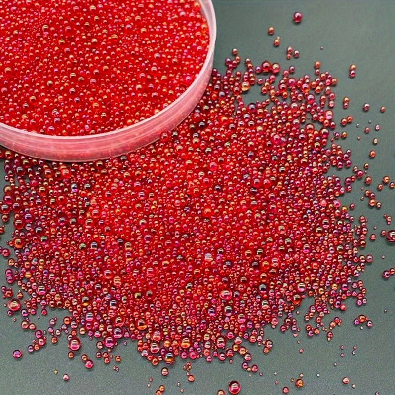 Tiny Dark Red Glass Beads - 44 strand (JV9074) - Happy Mango Beads