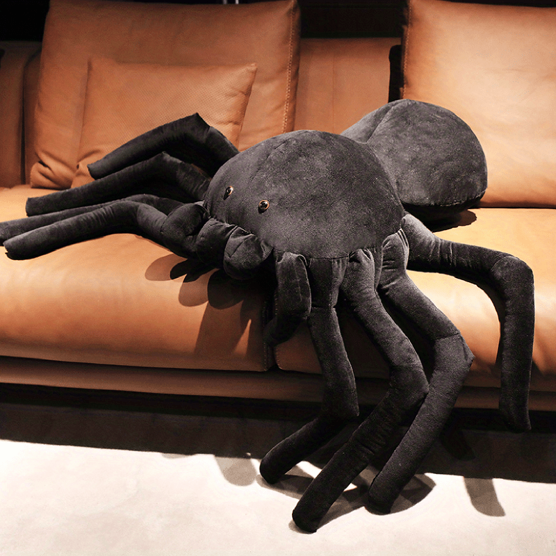 Peluche géante d'araignée noire super douce animaux en - Temu Canada