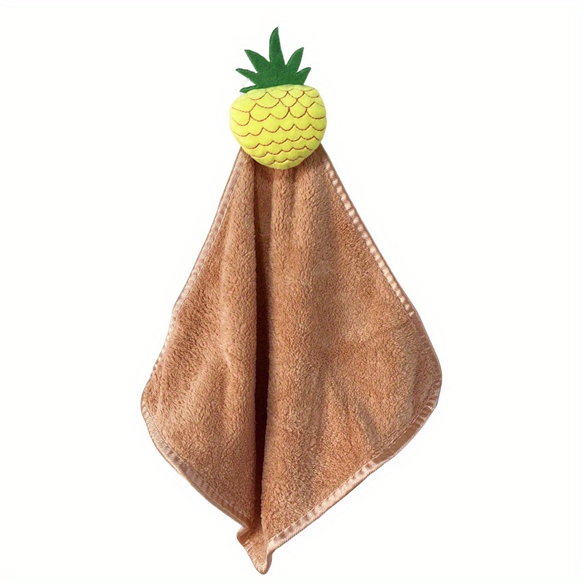 Cute Pineapple Grid Cartoon Hanging Hand Towels - Perfect For Kitchen &  Bathroom! - Temu