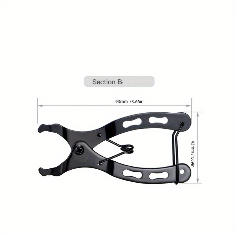 Kit de herramientas de reparación de cadena de bicicleta con alicates de  eslabones de bicicleta, herramienta divisora de rompecadas, 6 pares de