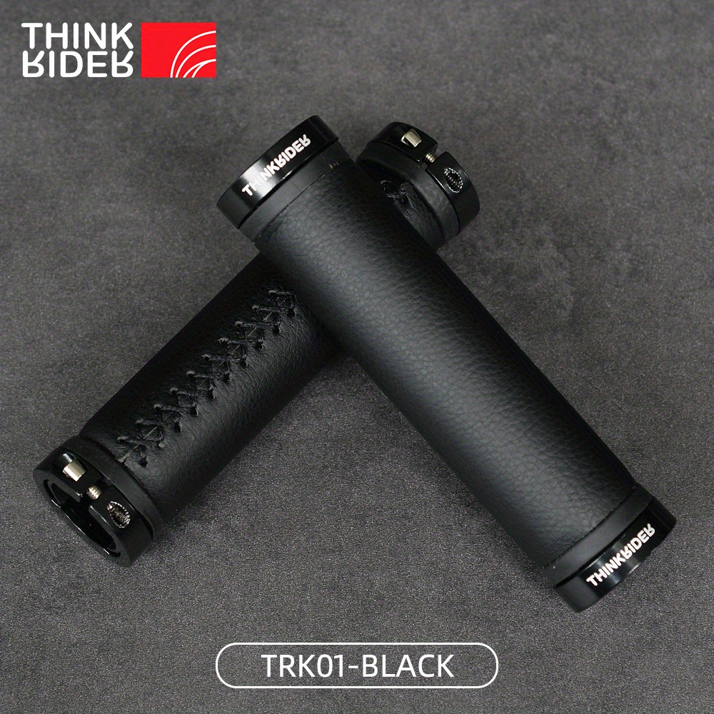 Upgrade Your Bicycle With Thinkrider's Fiber Leather Handlebar Grips - Non-slip Aluminum Lock For & Scooters!