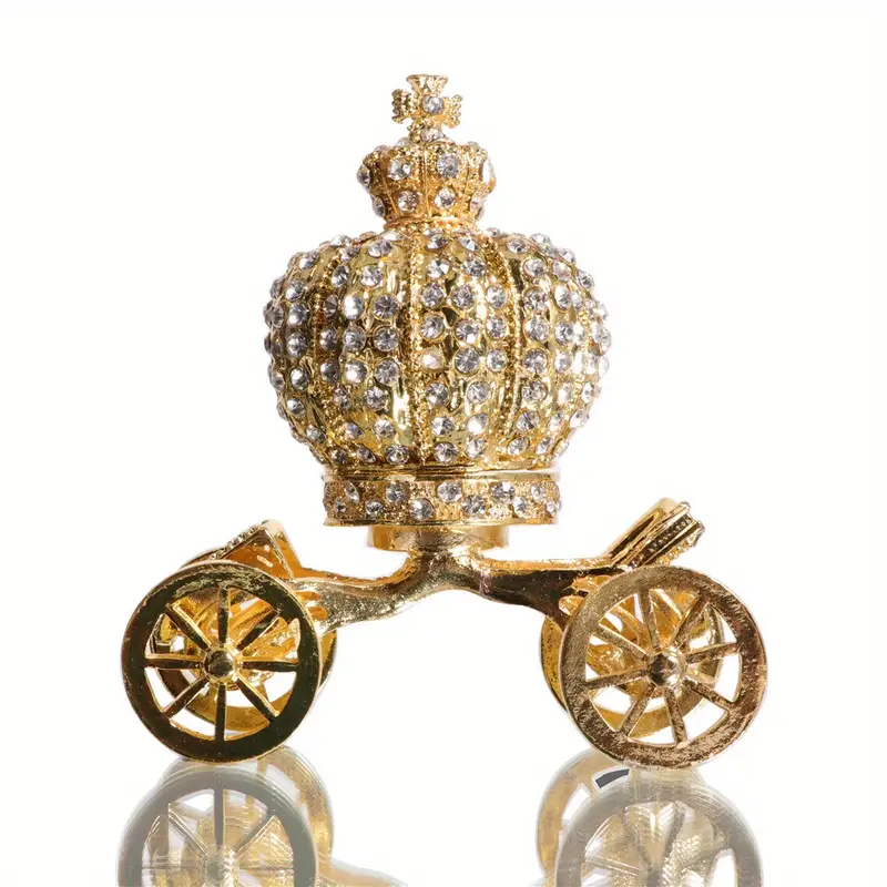 1pc Crown Carriage Figurine Decorative Jewelry Box Scatola - Temu
