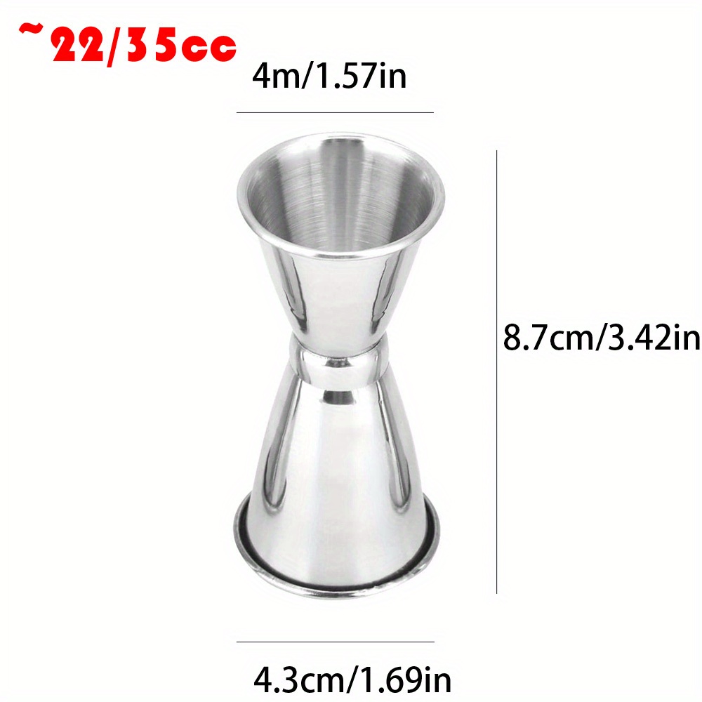 Stainless Steel Measuring Cup, Cocktail Shaker, Peg Measurer/bar Tool  Jigger, Double Drink Alcohol Measuring Tool, Kitchen Gadgets For  Restaurants/bars - Temu