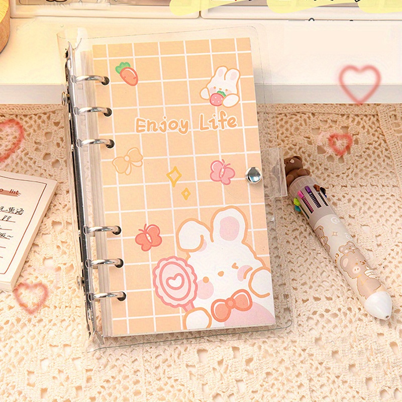 100 Sheets Kawaii Journal Notebook Loose-leaf Binder Bear Planner For  Students Office School Supplies Notepad Stationery - AliExpress
