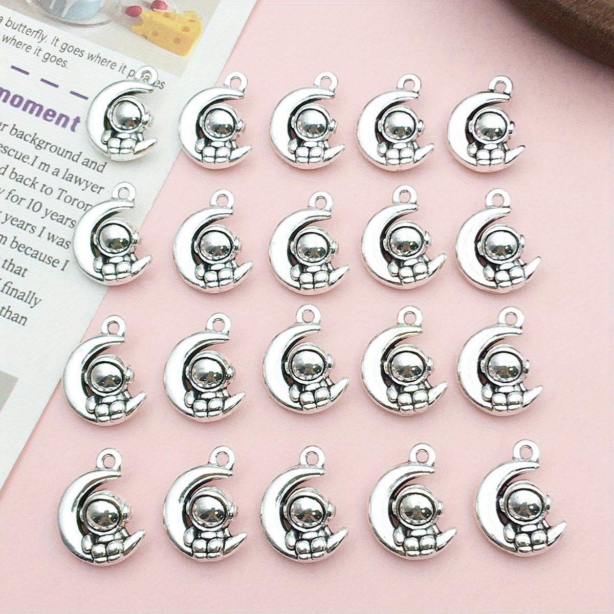 22Pcs/Set Zinc Alloy Charms Stickers, Antique Silver Color Mix Deer Shape Charms Pendants for DIY Necklace Bracelets Jewelry, Jewels Making